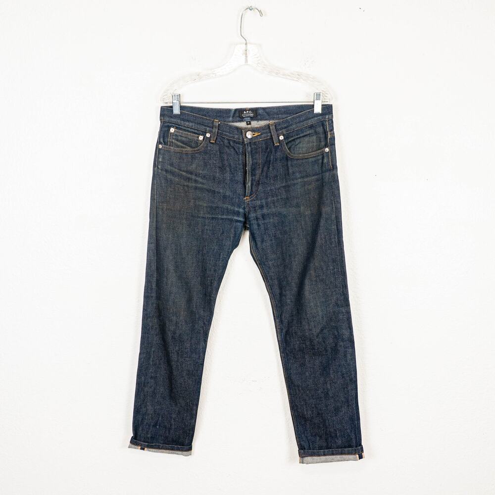 A.P.C. Petit Standard Raw Selvedge Denim Jean button fly size 31